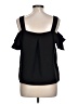 Topshop 100% Polyester Black Sleeveless Blouse Size 10 - photo 2