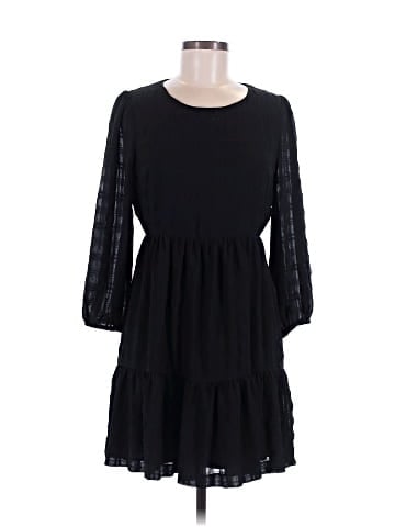 Madewell Puff-Sleeve Ruffle-Hem Mini Dress (view 1)