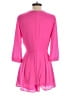 Dina Be 100% Polyester Solid Pink Romper Size S - photo 2
