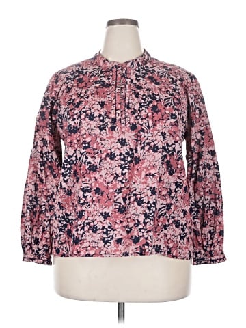 Caslon Long Sleeve Blouse (view 1)
