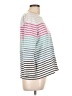Talbots Outlet Stripes Silver Pullover Sweater Size Lg Petite - photo 4