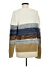 Fate Color Block Ivory Pullover Sweater Size M - photo 2