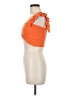 Shein 100% Polyester Orange Short Sleeve Top Size 6 - photo 5