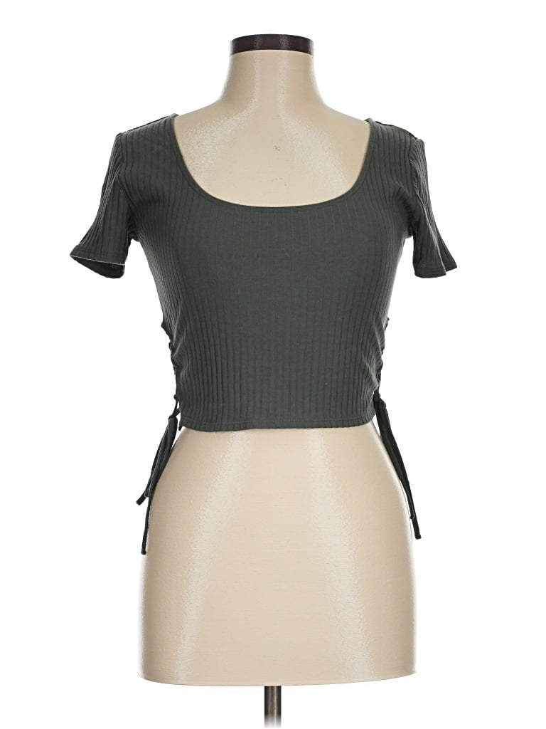 Pre-owned Forever 21 Short Sleeve T-shirt In Gray
