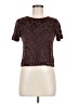 Anna Kriste Brown Short Sleeve Top Size Med Petite - photo 1