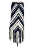 Fore Chevron-herringbone Ivory Casual Skirt Size M - photo 1
