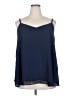Torrid 100% Polyester Blue Sleeveless Blouse Size 2X Plus (2) - photo 1
