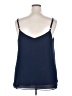 Torrid 100% Polyester Blue Sleeveless Blouse Size 2X Plus (2) - photo 2