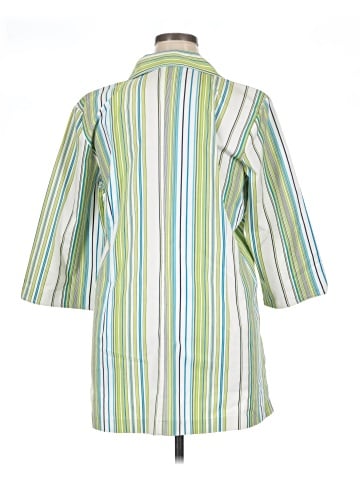 Susan Graver 3/4 Sleeve Button-Down Shirt (view 2)