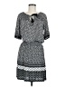 Mlle Gabrielle Print Gray Casual Dress Size M - photo 1