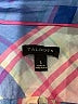 Talbots 100% Cotton Plaid Blue Long Sleeve Button-Down Shirt Size L - photo 7