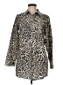 Chico's 100% Cotton Animal Print Tan Long Sleeve Button-Down Shirt Size Med (1) - photo 1
