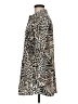 Chico's 100% Cotton Animal Print Tan Long Sleeve Button-Down Shirt Size Med (1) - photo 5