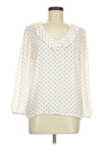 Ann Taylor Factory Long Sleeve Blouse (view 1)