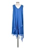 Chico's 100% Polyester Blue Casual Dress Size Sm (0.5) - photo 2