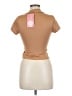 Heart & Hips Tan Short Sleeve Top Size M - photo 2