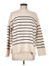 Zara Stripes Ivory Turtleneck Sweater Size M - photo 1