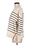 Zara Stripes Ivory Turtleneck Sweater Size M - photo 5