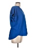 Skye's The Limit 100% Polyester Blue Short Sleeve Blouse Size L - photo 4