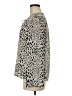 INC International Concepts 100% Polyester Animal Print Silver Long Sleeve Blouse Size 8 - photo 5