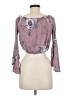 iris Purple 3/4 Sleeve Blouse Size M - photo 2