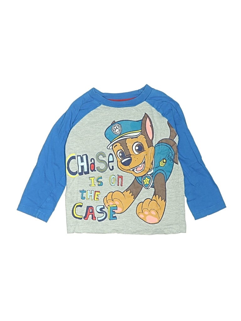 Pre-owned Paw Patrol Kids' 3/4 Sleeve T-shirt In Blue