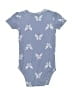 Carter's 100% Cotton Print Blue Short Sleeve Onesie 18-24 MO / 24 MO - photo 2