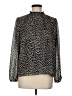 J.Crew Factory Store 100% Polyester Polka Dots Black Long Sleeve Blouse Size M - photo 1