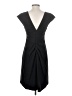 Halston Heritage Solid Black Casual Dress Size 2 - photo 2