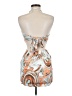 Shein 100% Polyester Print Orange Cocktail Dress Size 6 - photo 2