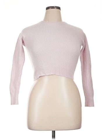 Aqua Cashmere Pullover Sweater (view 1)