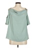 Unbranded 100% Polyester Green Short Sleeve Blouse Size M - photo 1