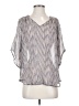 Fei Silver 3/4 Sleeve Blouse Size 4 - photo 1