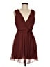 ASOS 100% Polyester Solid Burgundy Cocktail Dress Size 6 - photo 1
