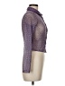 Shein Polka Dots Purple Long Sleeve Blouse Size 6 - photo 4