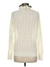 Maje Chevron-herringbone Ivory Turtleneck Sweater Size Med (2) - photo 2