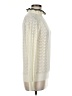 Maje Chevron-herringbone Ivory Turtleneck Sweater Size Med (2) - photo 4