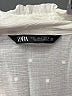 Zara Ivory 3/4 Sleeve Button-Down Shirt Size L - photo 7