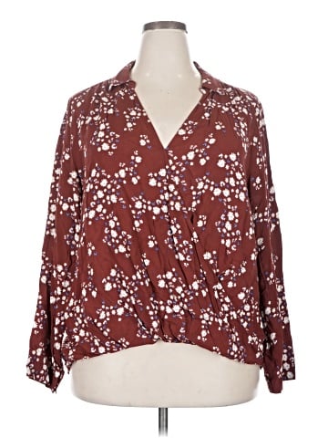 All in Favor Long Sleeve Blouse (view 1)