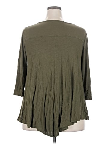 Green Envelope 3/4 Sleeve T-Shirt (view 2)