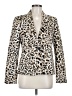 Calvin Klein 100% Polyester Animal Print Ivory Blazer Size 8 - photo 1