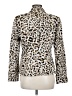 Calvin Klein 100% Polyester Animal Print Ivory Blazer Size 8 - photo 2