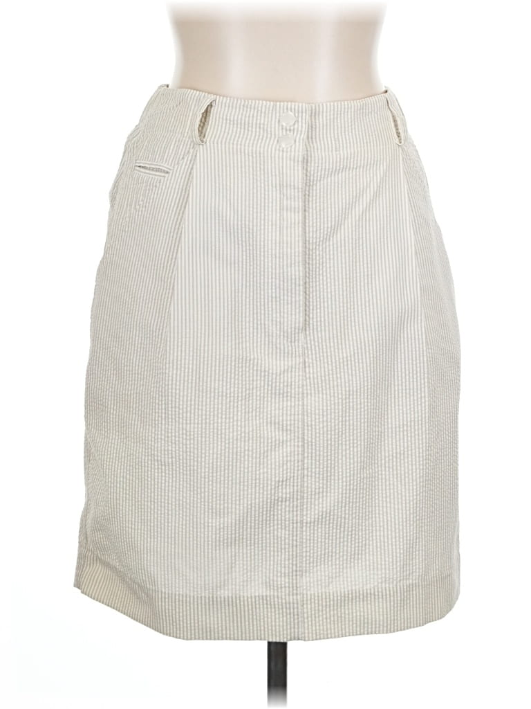 Pre-owned Karen Scott Casual Skirt In Ivory