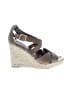 Charles David 100% Leather Brown Tan Wedges Size 9 1/2 - photo 1