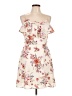 Row A 100% Polyester Floral Ivory Casual Dress Size L - photo 1