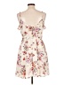Row A 100% Polyester Floral Ivory Casual Dress Size L - photo 2