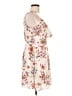 Row A 100% Polyester Floral Ivory Casual Dress Size L - photo 4