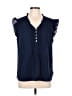 Daniel Rainn 100% Polyester Blue Sleeveless Blouse Size L - photo 1
