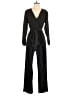 Assorted Brands 100% Polyester Solid Black Jumpsuit Size M - photo 1