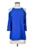 Daniel Rainn 100% Polyester Blue 3/4 Sleeve Top Size XS - photo 1